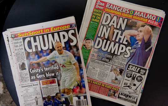 Fotboll, kval till Champions League, Glasgow Rangers har