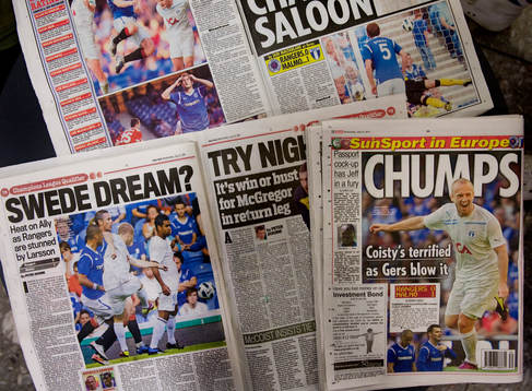 Fotboll, kval till Champions League, Glasgow Rangers har