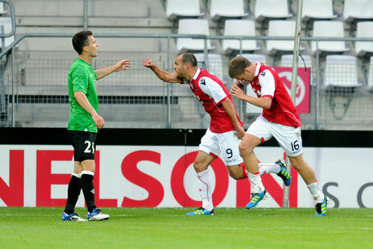 Ruud Boymans och Pontus Wernbloom, glädje, jubel
