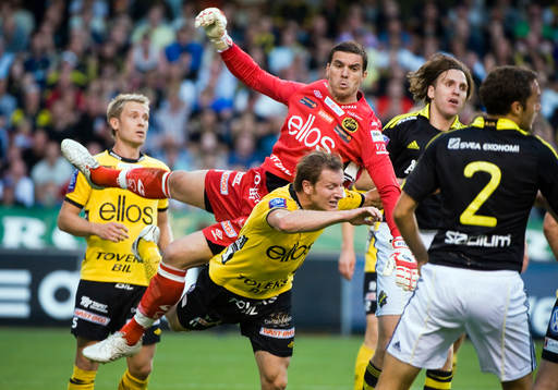 Ante Covic, målvakt och Daniel Mobaeck, Elfsborg
