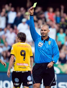 Michael Lerjéus, Domare (Guld kort, varning)