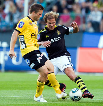 Anders Svensson,  Elfsborg och Daniel Tjernström, AIK