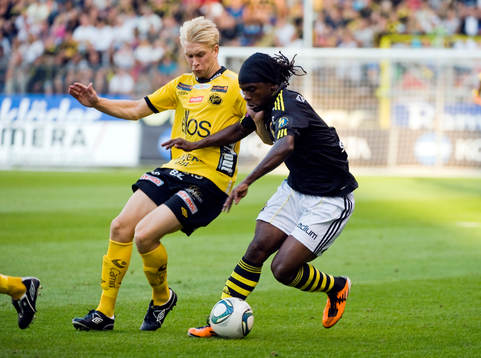 Johan Larsson, Elfsborg och Martin Mutumba, AIK