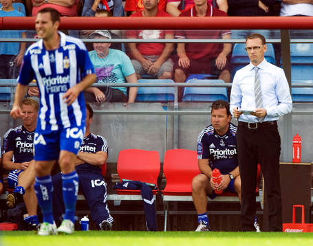 Jonas Olsson och Stefan Rehn, tränare, Göteborg