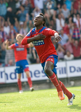 2-0 May Mahlangu, Helsingborg, jubel