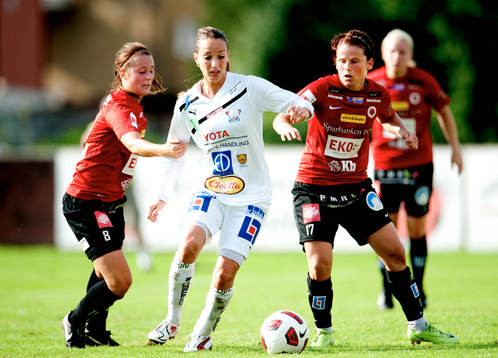 Julia Molin och Erla Arnardottir, Kristianstad och Kosovare