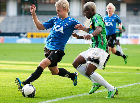 Eric Bassombeng, GAIS, Kristoffer Thydell, Halmstad
