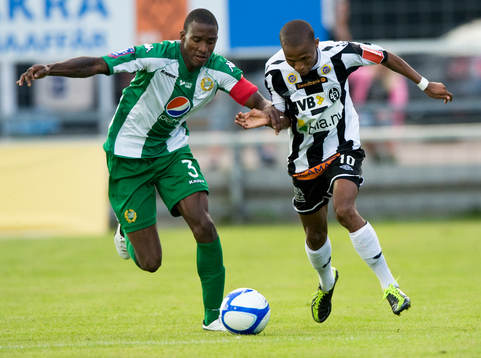 Bradley Ralani, Landskrona, och José Monteiro, Hammarby