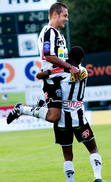 Bradley Ralani och Marcus Lantz , Landskrona (Jubel)