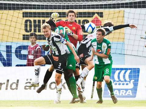 Linus Malmqvist, Landskrona, Johannes Hopf, målvakt och