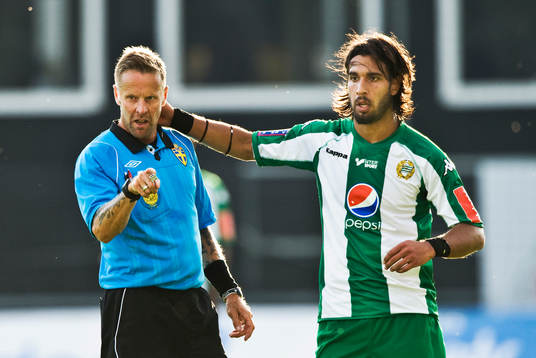 Lars Olsson, domare med Ali Sinan Ayranci