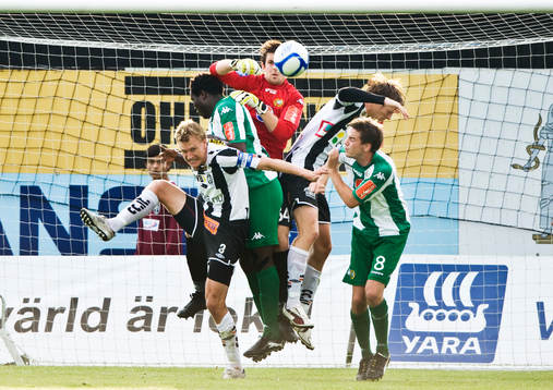 Linus Malmqvist, Landskrona, Johannes Hopf, målvakt och