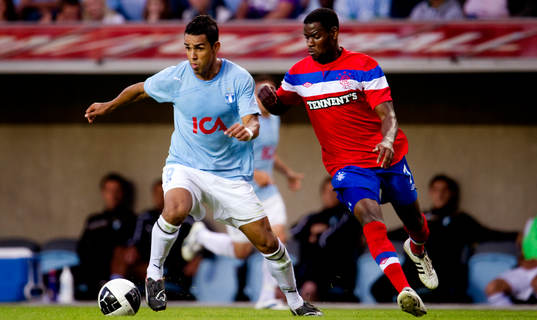Fotboll, kval till Champions League, Malmö FF - Glasgow