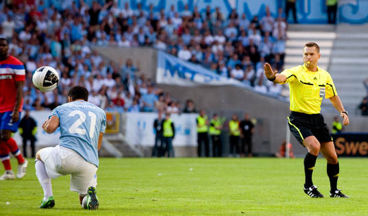 Fotboll, kval till Champions League, Malmö FF - Glasgow