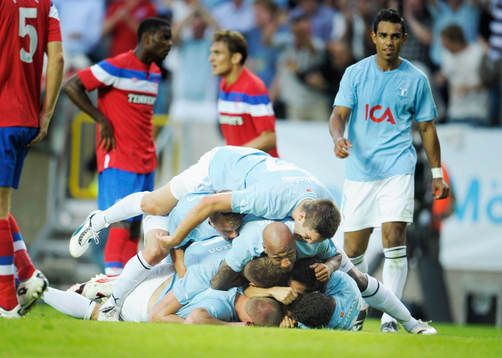 Fotboll, kval till Champions League, Malmö FF - Glasgow