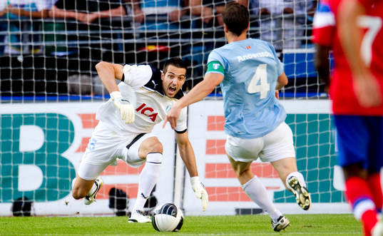 Fotboll, kval till Champions League, Malmö FF - Glasgow
