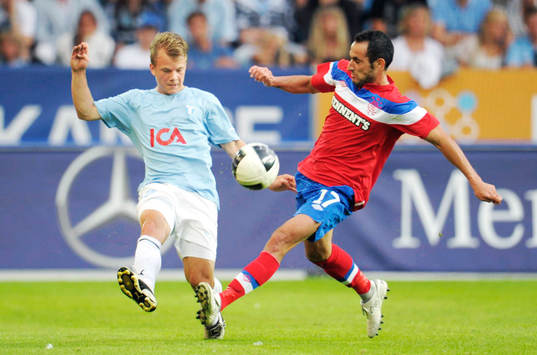 Fotboll, kval till Champions League, Malmö FF - Glasgow