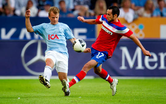 Fotboll, kval till Champions League, Malmö FF - Glasgow