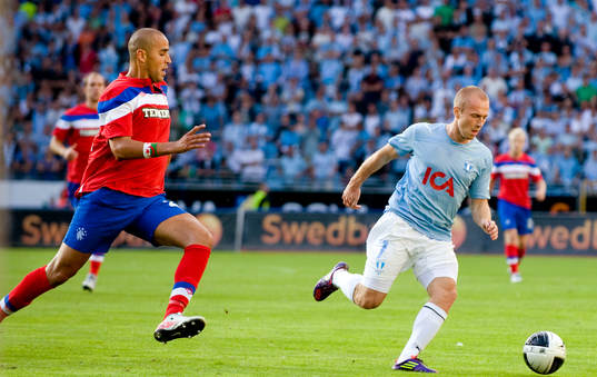 Fotboll, kval till Champions League, Malmö FF - Glasgow