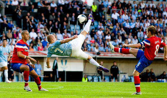 Fotboll, kval till Champions League, Malmö FF - Glasgow