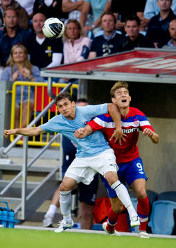 Fotboll, kval till Champions League, Malmö FF - Glasgow