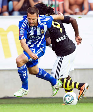 Stefan Selakovic, Göteborg och Martin Mutumba, AIK
