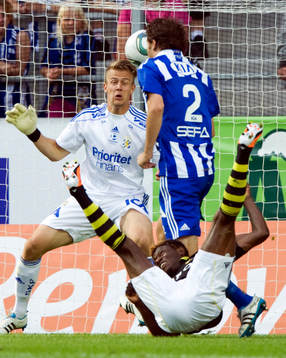 0-1 Mohammed Bangura, AIK, cykelspark