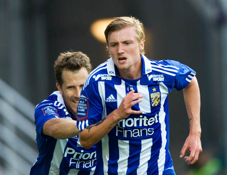 Tobias Hysén och  Sebastian Eriksson, Göteborg (Jubel)