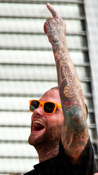 Supporter, glädje, tatuering