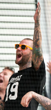 Supporter, glädje, tatuering