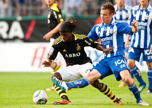 Elmar Bjarnason, IFK Göteborg mot Martin Mutumba, AIK