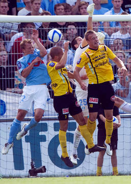 Filip Stenström och Dusan Melicharek, Malmö mot Johan