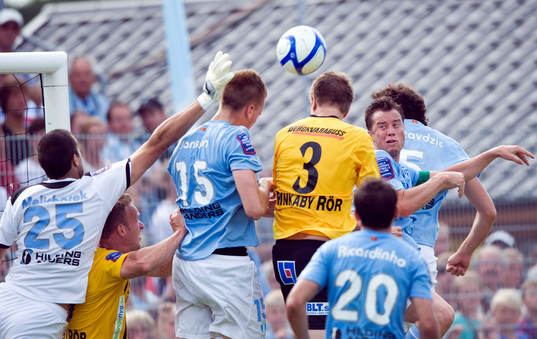 Dusan Melicharek, målvakt och Pontus Jansson och Daniel