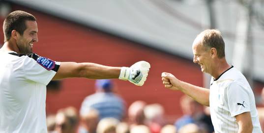 Dusan Melicharek, målvakt och Anders Palmér, assisterande