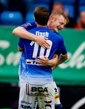 Fredrik Jensen, Marcus Pode, Trelleborg, jubel