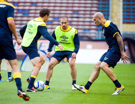 Alexander Gerndt, Emir Bajrami och Daniel Majstorovic,