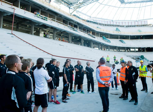 Fotboll, Swedbank Arena, Exteriör, Bygge Sverige A