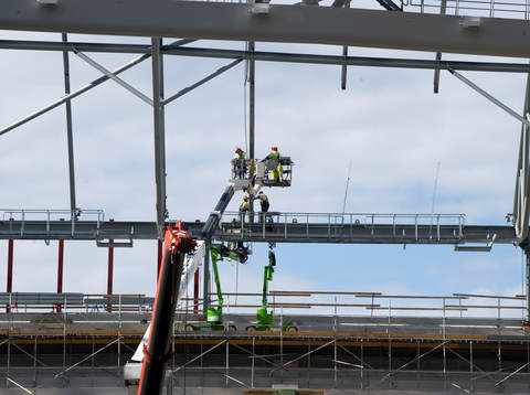 Fotboll, Swedbank Arena, Exteriör, Bygge