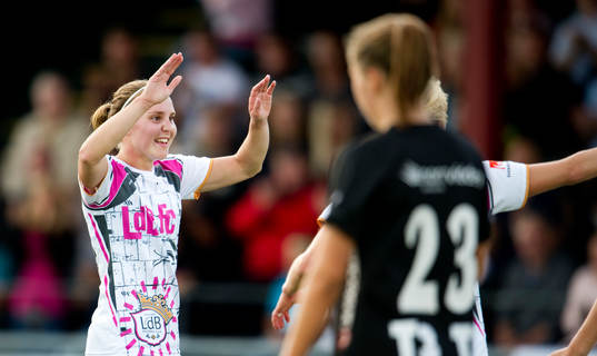 Manon Melis, LDB Malmö jubel, 1-0