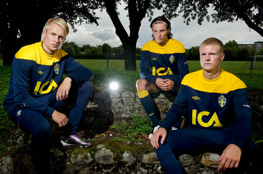 Johan Larsson, Niklas Hult, Oscar Hiljemark, alla Elfsborg