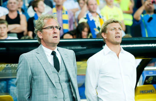 Erik Hamrén, förbundskapten och Marcus Allbäck, Players
