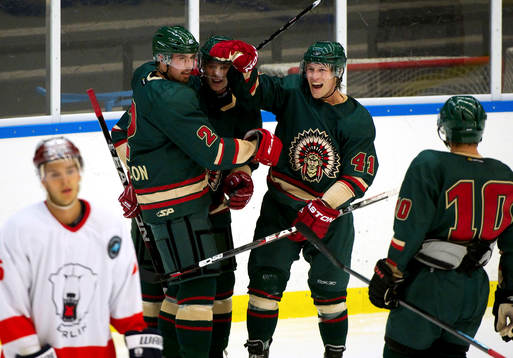 Pierre Johansson och Mathis Olimb, Frölunda, jubel