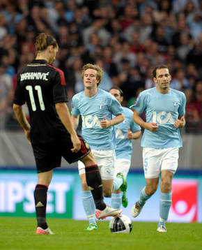 , Tobias Malm, Malmö  Zlatan Ibrahimovic, Milan