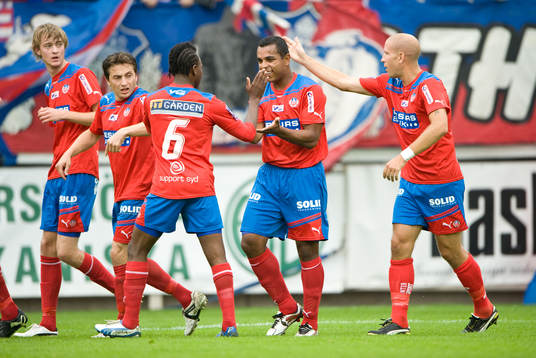 Rasmus Jönsson, Alvaro Santos, jubel, Helsingborg