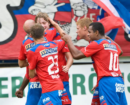 Rasmus Jönsson, Alvaro Santos, jubel, Helsingborg