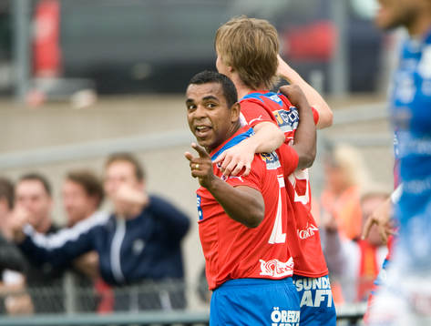 Rasmus Jönsson, Alvaro Santos, jubel, Helsingborg