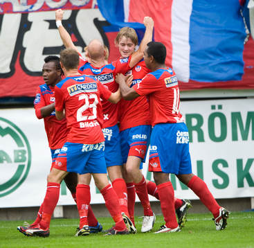 Rasmus Jönsson, Alvaro Santos, jubel, Helsingborg