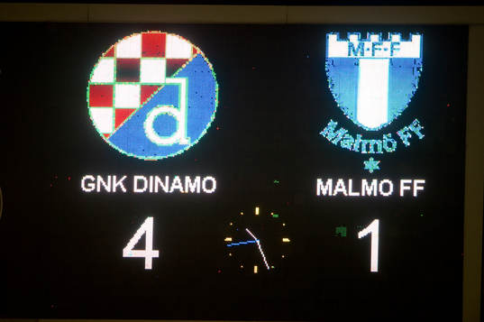 Fotboll, kval till Champions League, Dynamo Zagreb - Malmö