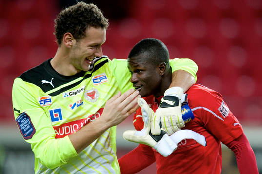 Etrit Berisha, målvakt, Abiola Dauda, Kalmar, Jubel