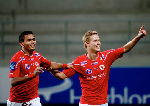 Daniel Sobralense, Erik Israelsson,  Kalmar, jubel